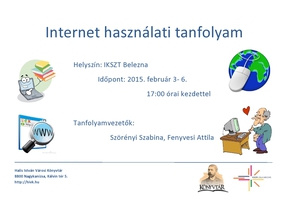 Belezna Internethasznlati tanfolyam 2015.februr 3-6.